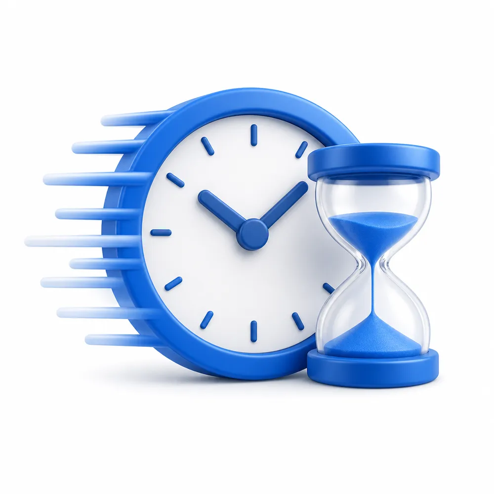 Clock representing limited time