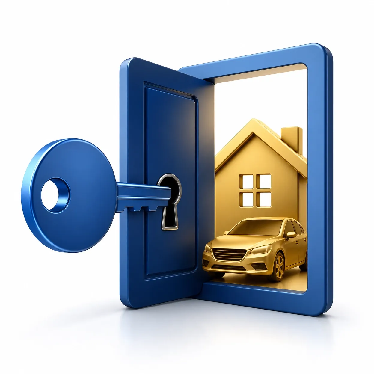 Car key representing new financing opportunities